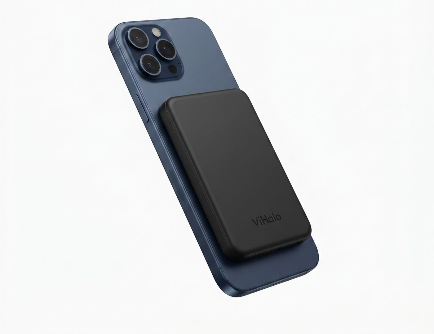 Onyx ViPower Halo holding on a navy phone