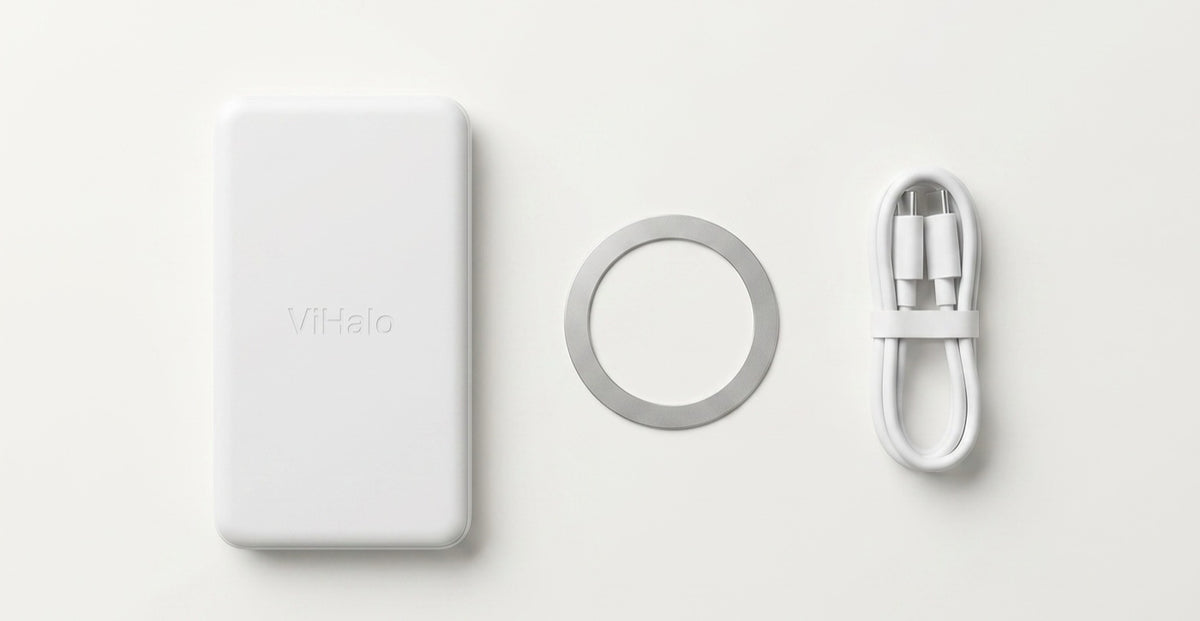 ViPower Halo, the HaloRing and a USB-C cable